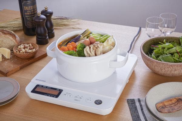 IHコンロ 液晶付き 1400W IHC-T71-W (サブスクレンタル)